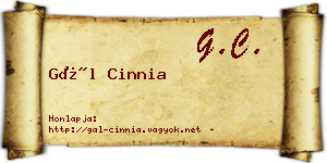 Gál Cinnia névjegykártya